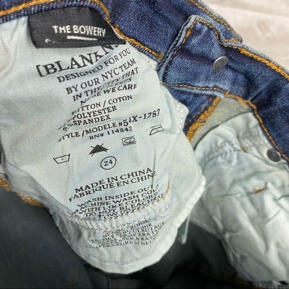 NWT BLANK NYC The Bowery Distressed Bootcut Jeans - Picture 8 of 13